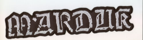 Marduk - Weisses Serpent Logo Rückenaufnäher