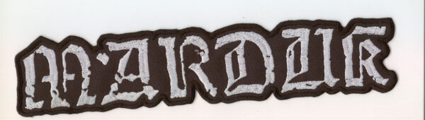 Marduk - Weisses Serpent Logo Rückenaufnäher