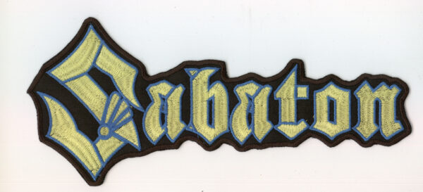 Sabaton - Blau Gelbes Logo Rückenaufnäher