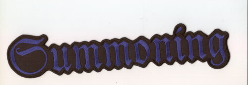 Summoning - Blaues Logo Rückenaufnäher