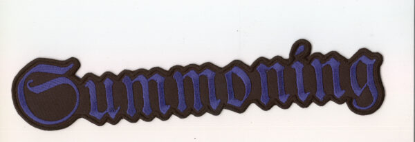 summoning_lbl_bpat Summoning - Blaues Logo Rückenaufnäher
