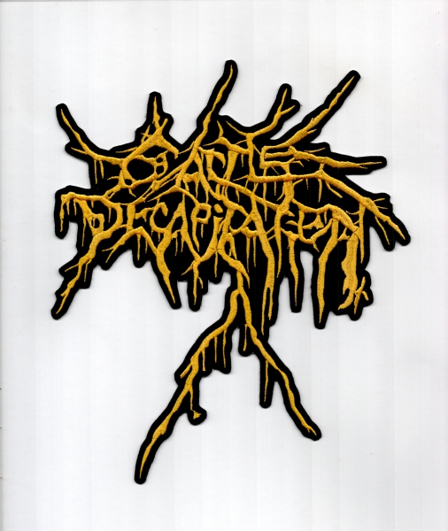 images Cattle Decapitated - Gelbes Logo Rückenaufnäher