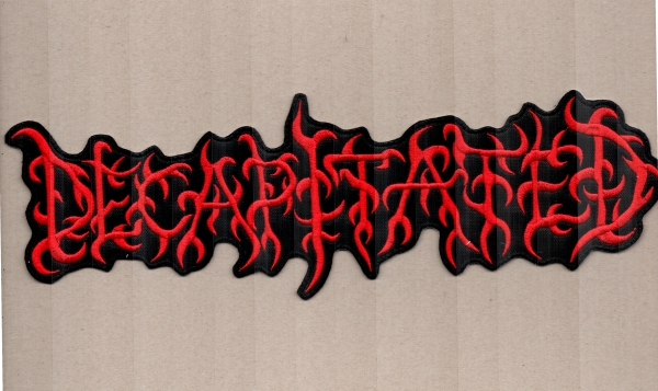 images Decapitated - Rotes Logo Rückenaufnäher
