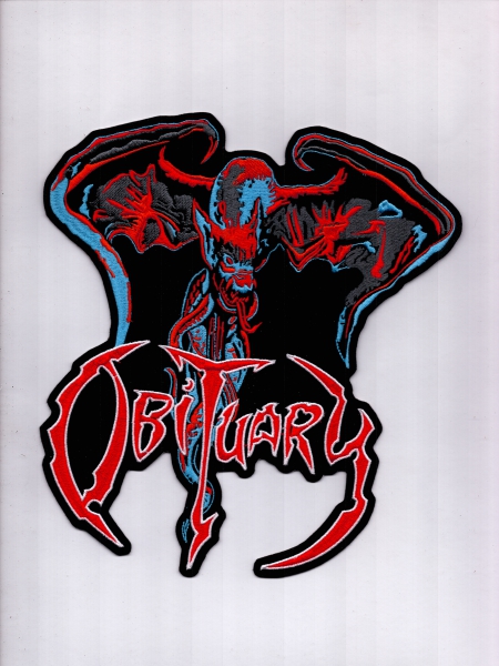 images Obituary - The End Complete Bat Logo Rückenaufnäher