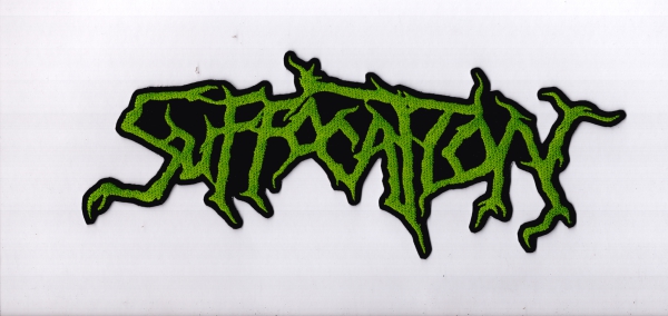 images Suffocation - Grünes Logo Rückenaufnäher