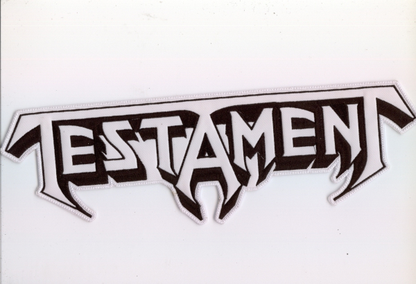 images Testament - Weisses Logo Rückenaufnäher
