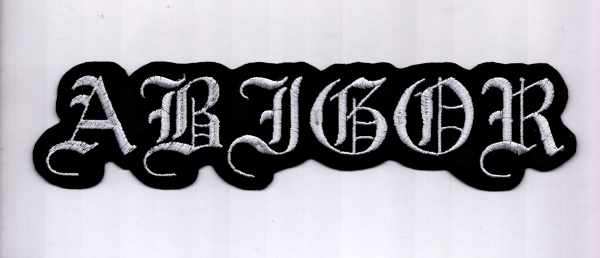 images Abigor - Weisses Logo Rückenaufnäher