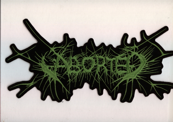 images Aborted - Grünes Logo Rückenaufnäher
