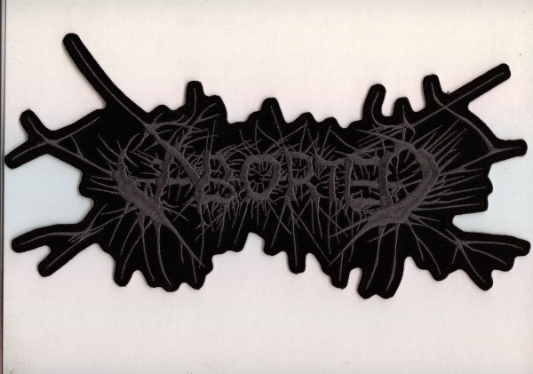Aborted - Graues Logo Rückenaufnäher