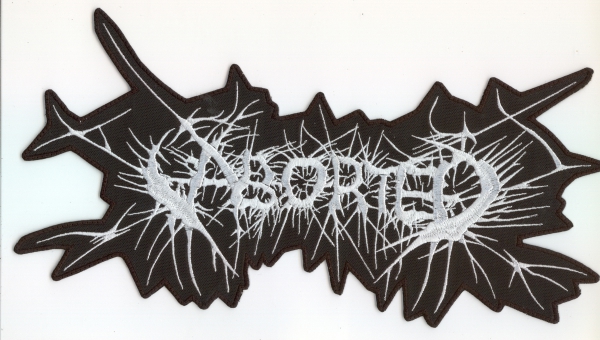 images Aborted - Weisses Logo Rückenaufnäher