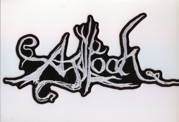 images Agalloch - Weisses Logo Rückenaufnäher