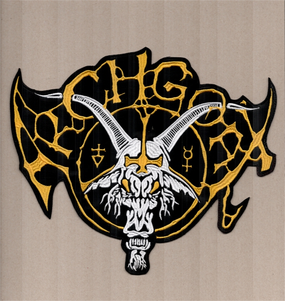 images Archgoat - Gelb Weiss Logo Rückenaufnäher