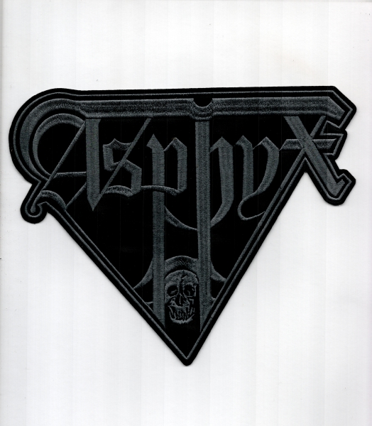 images Asphyx - Graues Logo Rückenaufnäher