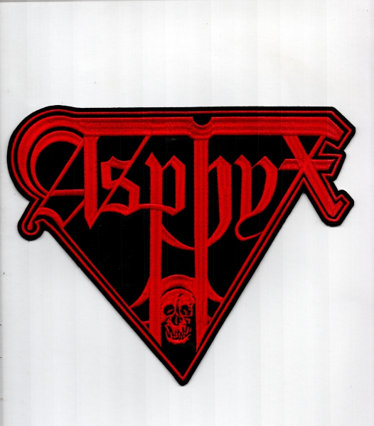 images Asphyx - Rotes Logo Rückenaufnäher