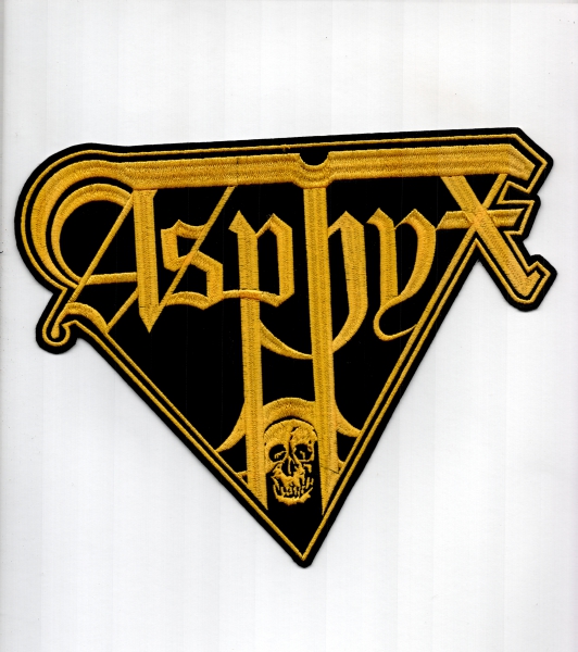images Asphyx - Gelbes Logo Rückenaufnäher