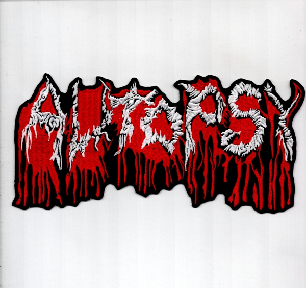 images Autopsy - Rot Weisses Logo Rückenaufnäher