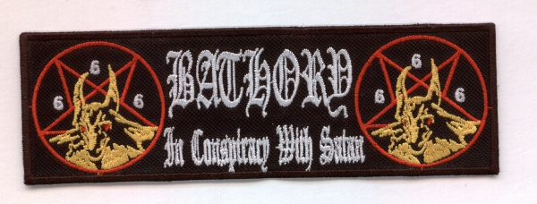 Bathory - In Conspiracy Farbiger Stripe Aufnäher