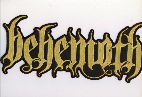 images Behemoth - Gelbes Logo Rückenaufnäher