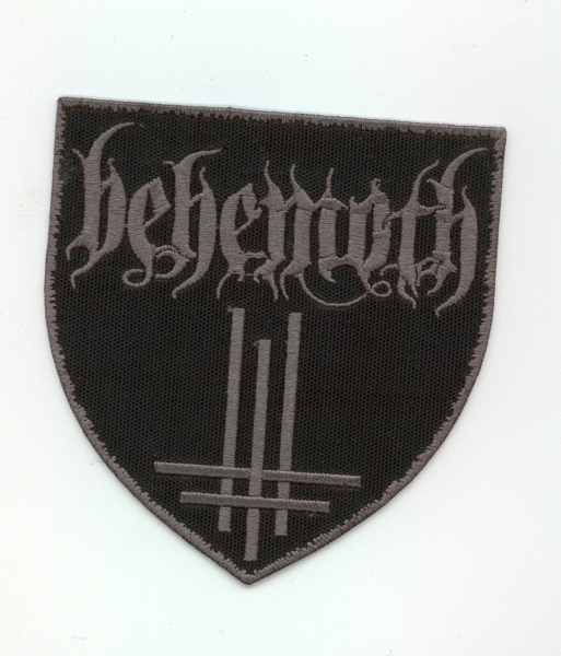 Behemoth - Grauer Tri Cross Wappen Aufnäher
