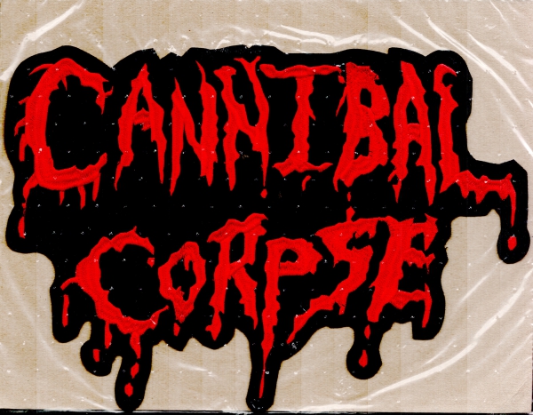 Cannibal Corpse - Altes Rotes Logo Rückenaufnäher