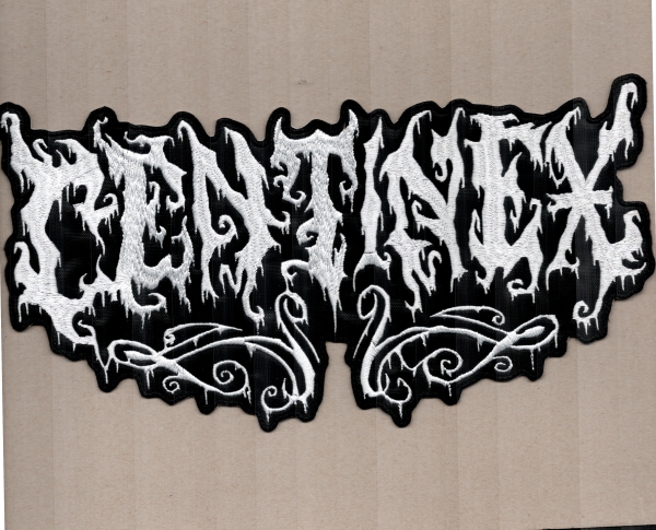 images Centinex - Weisses Logo Rückenaufnäher