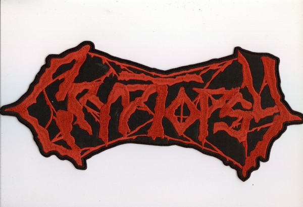 images Cryptopsy - Rotes Logo Rückenaufnäher