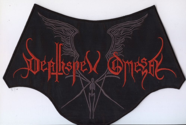 images Deathspell Omega - Rot Graues Logo Rückenaufnäher