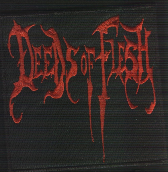 images Deeds of Flesh - Rotes Logo Aufnäher