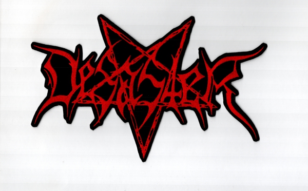 images Desaster - Rotes Logo 2 Rückenaufnäher