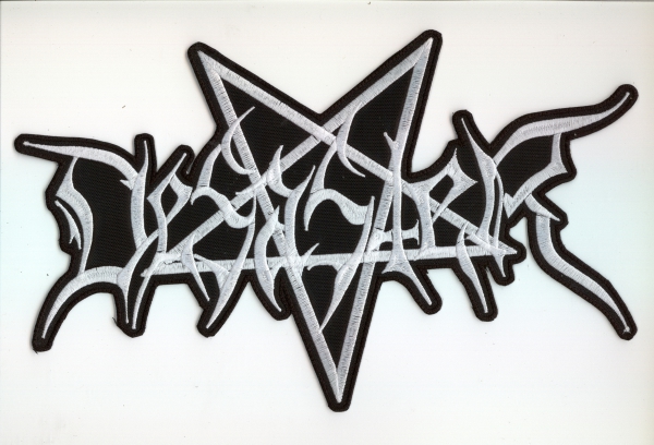images Desaster - Weisses Logo Rückenaufnäher