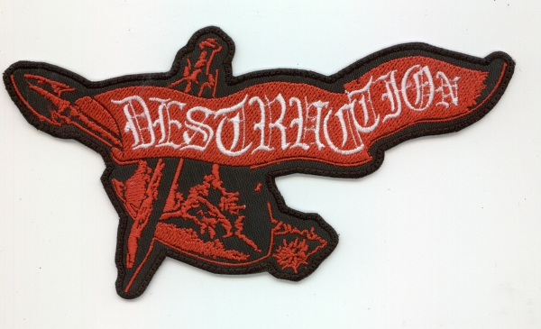 images Destruction - Rot Weiss Altes Logo Aufnäher