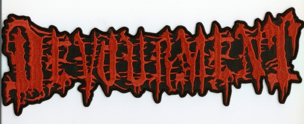 images Devourment - Rotes Logo Rückenaufnäher