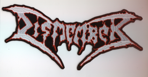 Dismember - Rot Weiss Rotes Logo Rückenaufnäher