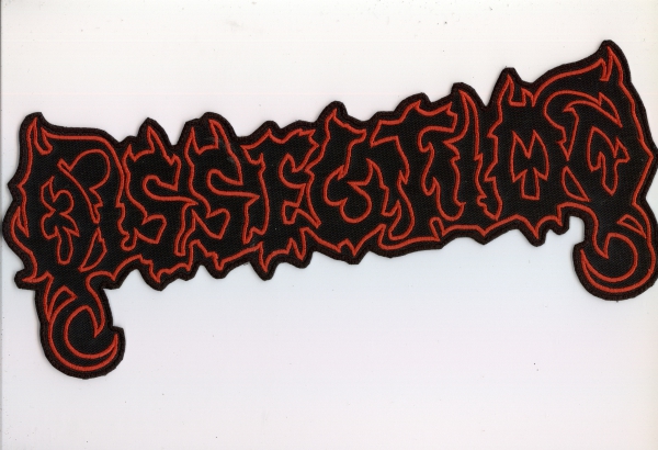 Dissection - Rotes Logo Rückenaufnäher