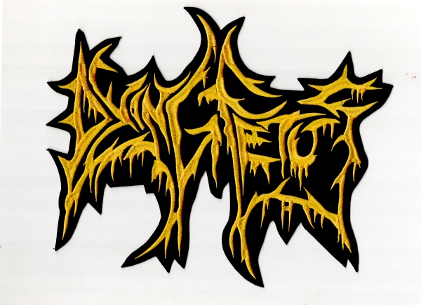 images Dying Fetus - Gelbes Logo Rückenaufnäher