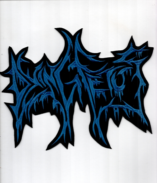 images Dying Fetus - Blaues Logo Rückenaufnäher