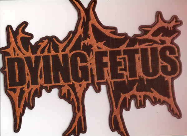 images Dying Fetus - Oranges Logo 2 Rückenaufnäher