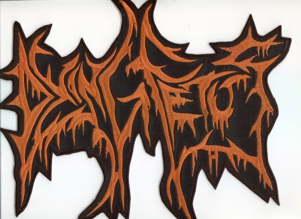 images Dying Fetus - Oranges Logo Rückenaufnäher