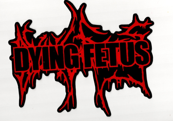 images Dying Fetus - Rotes Logo 2 Rückenaufnäher