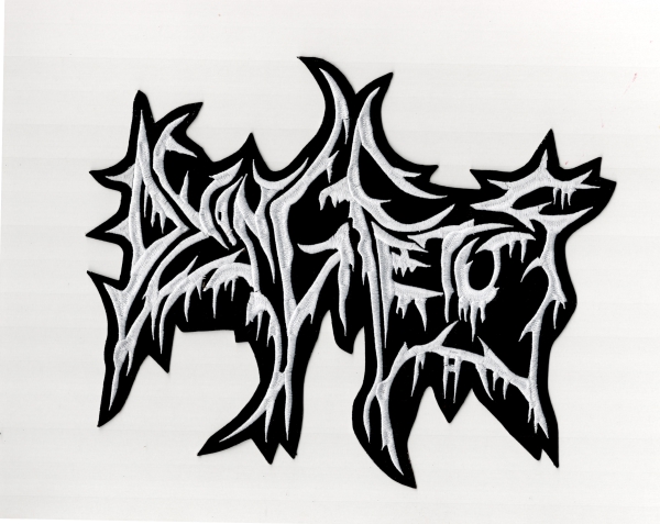 images Dying Fetus - Weisses Logo Rückenaufnäher