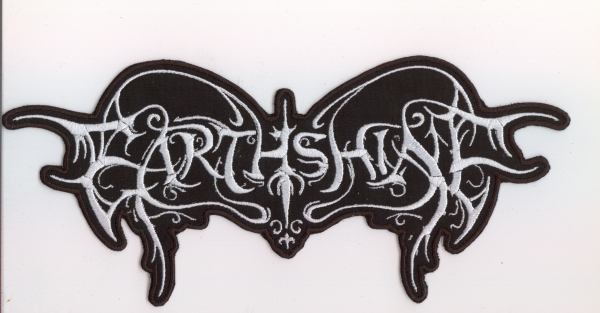 images Earthshine - Weisses Logo Rückenaufnäher