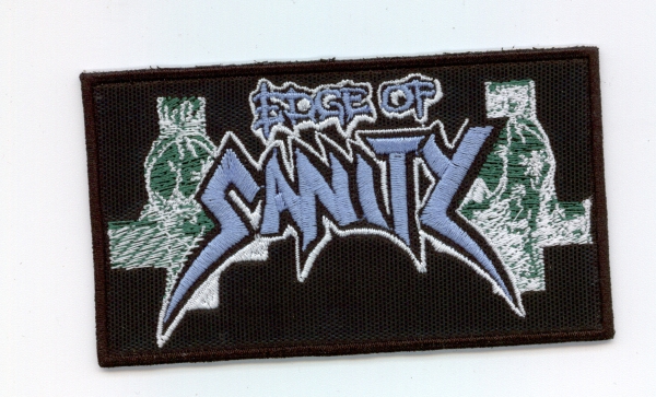 images Edge of Sanity - Blau Weisses Logo Aufnäher