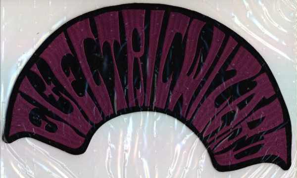 images Electric Wizard - Lila Halb Rundes Logo Rückenaufnäher