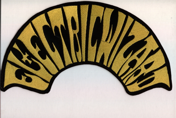 images Electric Wizard - Gelbes Halb Rundes Logo Rückenaufnäher