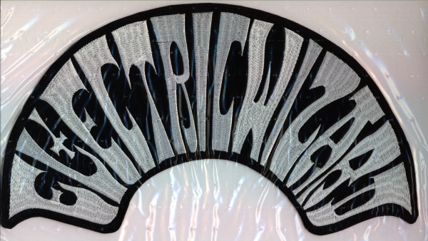 images Electric Wizard - Weisses Halb Rundes Logo Rückenaufnäher