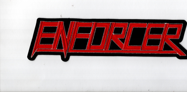 Enforcer - Weiss Rotes Rückenaufnäher