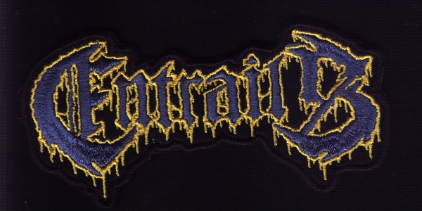 Entrails - Gelb Blaues Logo Kontour Aufnäher