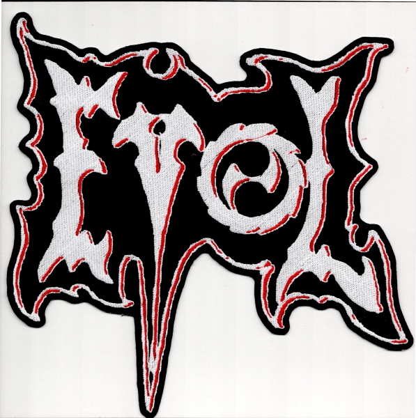 images Evol - Weiss Rotes Logo Rückenaufnäher