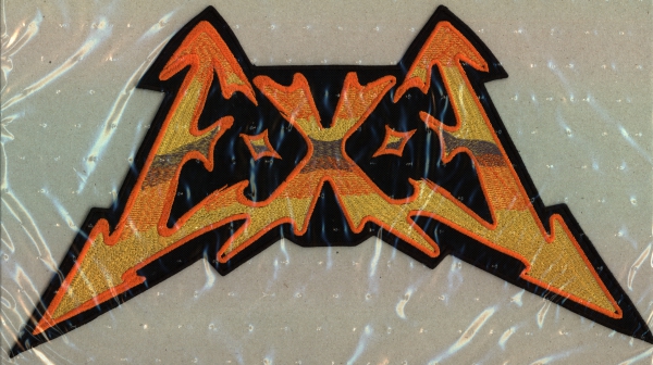 images Exe - Orange Gelbes Logo Rückenaufnäher