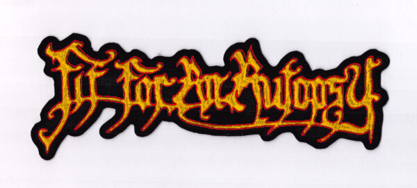 fitforanautopsy_lrg_ub_bpat Fit for an Autopsy - Rot Gelb Rotes Logo Rückenaufnäher